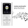 Portable MP3 Player, Lossless Sound HiFi Music Player Media with Memory Card Slot, Support 64GB, 200mAh Battery, with Earphones, 1.8 Inch LCD Screen (Silver) view 3