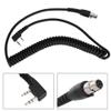 Rugged radios ccken 2pin to 5pin Coil Cord Cable for Radio Headset 2 pin 5 Adaptor Coiled Racing Handheld Extension Communication and Surroundings view 3
