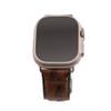 Lifetime Leather Co Apple Watch Ultra Band, 49mm, Brown Leather, Tang Buckle, Standard Design, Unisex, 1 Count, Not Water Resistant, Fits Apple Watch 38mm, 40mm, 42mm, 44mm, 49mm view 1