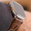 Lifetime Leather Co Apple Watch Ultra Band, 49mm, Brown Leather, Tang Buckle, Standard Design, Unisex, 1 Count, Not Water Resistant, Fits Apple Watch 38mm, 40mm, 42mm, 44mm, 49mm view 2