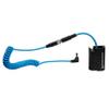 KONDOR BLUE | DC 2.1 to DMW-BLK22 Dummy Battery Cable for Lumix GH6 S5II S5IIX | Compatible with S5, GH5S, GH5, GH6, G9, & G9II | Blue view 1