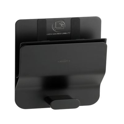 BOBRICK 635.MBLK Stainless Steel Klutch Mobile Device Holder, Matte Black, 9" Height, 7-1/2" Width