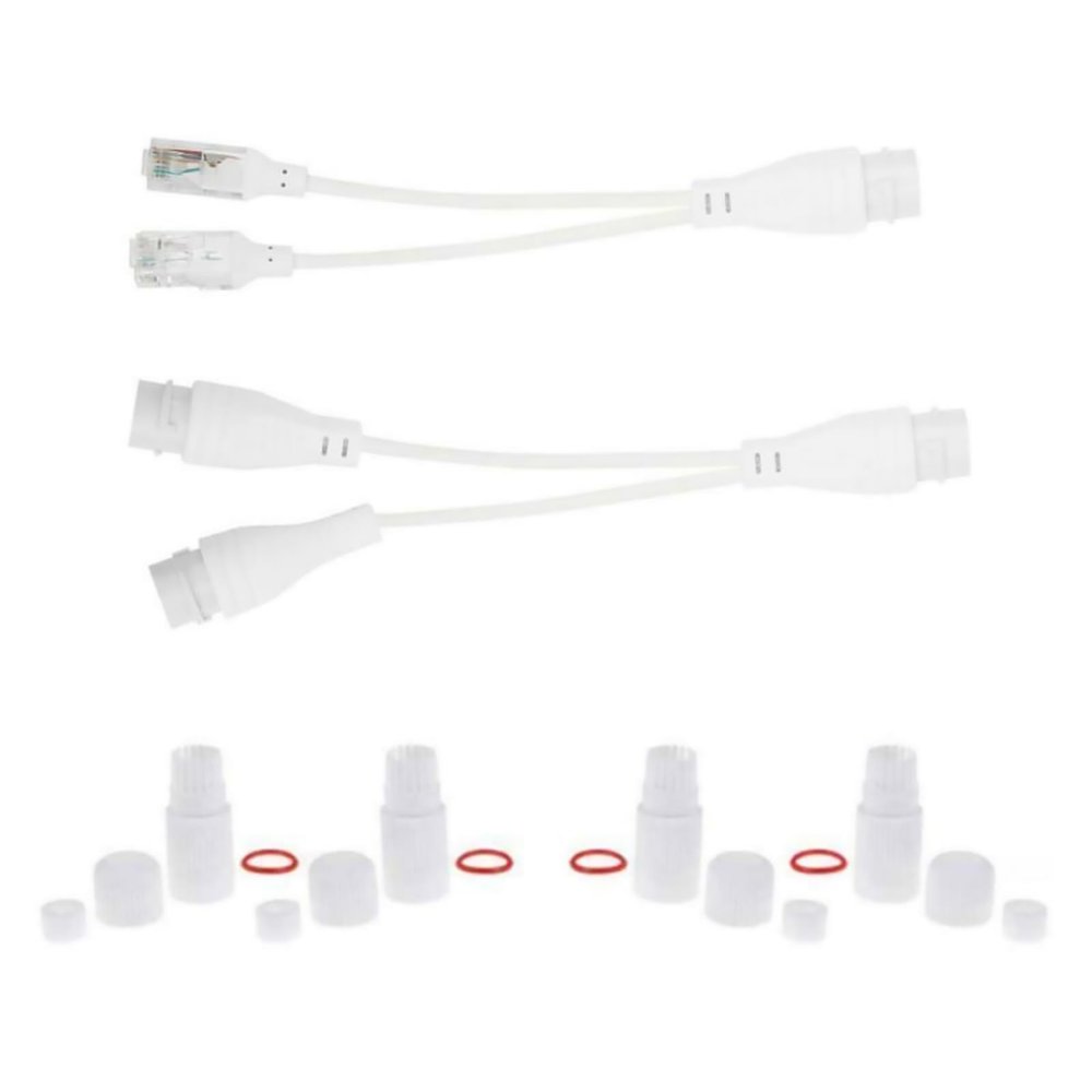 MOOKEENONE 2Pack 1 to 2 Adapter Network Splitter with Gasket/Rubber Plug/Case/Tailpipe Set for Cat5/Cat6