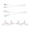 MOOKEENONE 2Pack 1 to 2 Adapter Network Splitter with Gasket/Rubber Plug/Case/Tailpipe Set for Cat5/Cat6 view 1
