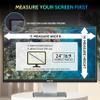 [2-Pack] 24 Inch Privacy Screen for Computer Monitor 16:9 Aspect Ratio, Eye Protection Anti Blue Light Glare Shield, 24inch Removable Black Blackout Anti Spy Desktop Security Private Filter view 2