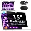 IPROKKO Magnetic MacBook Privacy Screen Protector, Compatible with MacBook Air 15Inch (2023-2025, M2 M3 M4) - A2941 A3114 A3241, Removable Matte Anti Glare Blue Light Filter for Mac Air 15.3" Laptop view 1