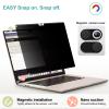 IPROKKO Magnetic MacBook Privacy Screen Protector, Compatible with MacBook Air 15Inch (2023-2025, M2 M3 M4) - A2941 A3114 A3241, Removable Matte Anti Glare Blue Light Filter for Mac Air 15.3" Laptop view 2