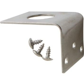 1/2" Hole L Bracket for Fender Truck Groove, Antenna Mount. for Mobile Radio CB, HAM, UHF, VHF Antennas. Tram 1256
