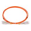 MECCANIXITY 2 Meters 6.5Ft Fiber Patch Cable Multimode Duplex SC-SC OM2 LSZH Fiber Optic Jumper Orange for Network Transceiver,Instrumentation 1Pcs view 1