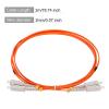 MECCANIXITY 2 Meters 6.5Ft Fiber Patch Cable Multimode Duplex SC-SC OM2 LSZH Fiber Optic Jumper Orange for Network Transceiver,Instrumentation 1Pcs view 2