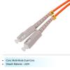MECCANIXITY 2 Meters 6.5Ft Fiber Patch Cable Multimode Duplex SC-SC OM2 LSZH Fiber Optic Jumper Orange for Network Transceiver,Instrumentation 1Pcs view 3