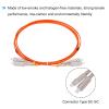 MECCANIXITY 2 Meters 6.5Ft Fiber Patch Cable Multimode Duplex SC-SC OM2 LSZH Fiber Optic Jumper Orange for Network Transceiver,Instrumentation 1Pcs view 4