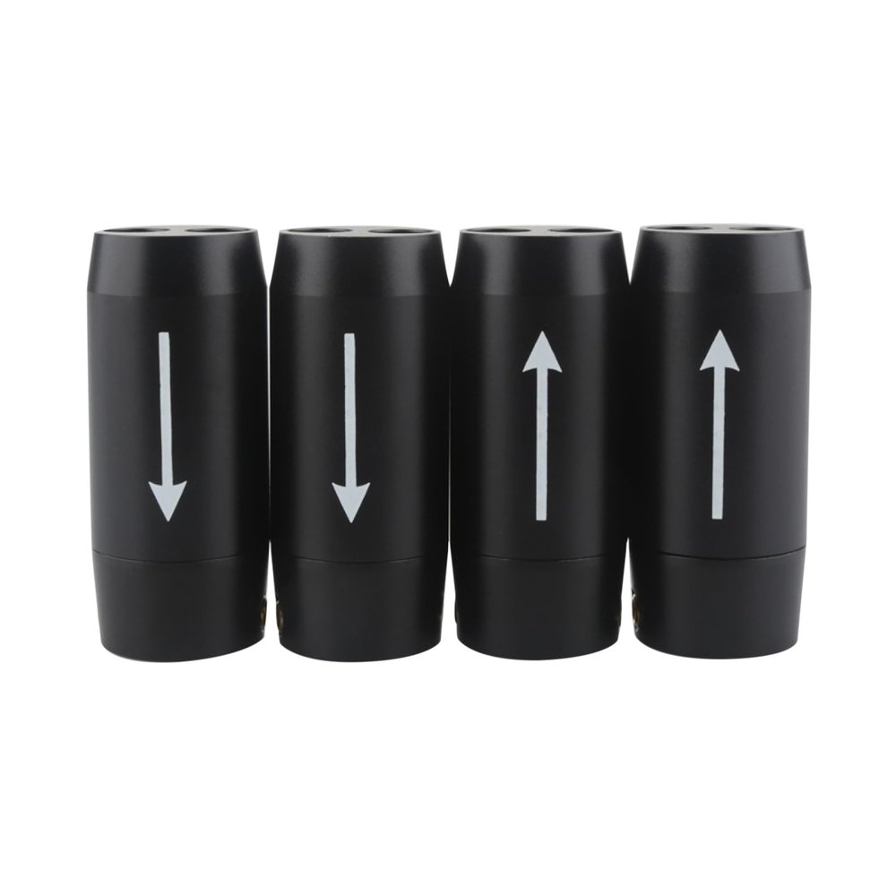 DAGIJIRD 4PCS Cable Pant Aluminium HiFi Speaker Wire Pants Boot Y Splitter 1 to 2 DIY Speaker Cables for RCA Bi-Wire Cable