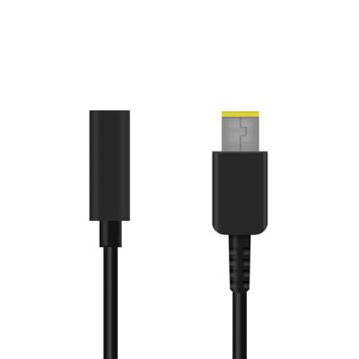 DAGIJIRD 65W PD Type C Female Input to Square Tip Power Charging Cable for Lenovo Thinkpad DC Power Charge