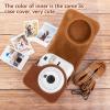 MUZIRI KINOKOO Protective Case for Fuji Instax Mini 12 Instant Film Camera - PU Leather Mini 12 Camera Case Bag with Photo Pocket - with Adjustable Shoulder Strap - Retro Brown view 4