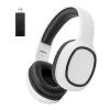 BAOBER Bluetooth Over-Ear Headphone for Cellphone, Wireless Headphone with USB Bluetooth Transmitter for TV,PC,3.5mm Audio Device, Lightweight Folable Headset with Deep Bass, Stereo Sound(White) view 1