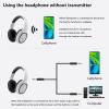 BAOBER Bluetooth Over-Ear Headphone for Cellphone, Wireless Headphone with USB Bluetooth Transmitter for TV,PC,3.5mm Audio Device, Lightweight Folable Headset with Deep Bass, Stereo Sound(White) view 2