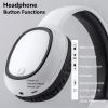 BAOBER Bluetooth Over-Ear Headphone for Cellphone, Wireless Headphone with USB Bluetooth Transmitter for TV,PC,3.5mm Audio Device, Lightweight Folable Headset with Deep Bass, Stereo Sound(White) view 4