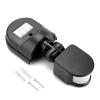 Haosie PIR Sensor Switch, 110V-240V Infrared Body Motion PIR Sensor, with 180Detection Angle, Adjustable and Waterproof(Black) view 1
