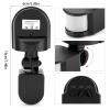Haosie PIR Sensor Switch, 110V-240V Infrared Body Motion PIR Sensor, with 180Detection Angle, Adjustable and Waterproof(Black) view 2