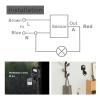 Haosie PIR Sensor Switch, 110V-240V Infrared Body Motion PIR Sensor, with 180Detection Angle, Adjustable and Waterproof(Black) view 4