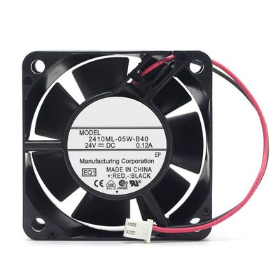 2410ML-05W-B40 33db 21.3cfm 60x60x25mm 6cm DC24V 0.12A 4500rpm Two-Wire Inverter Cooling Fan