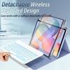 Backlit Keyboard Case for Samsung Galaxy Tab S6 Lite 10.4 Inch 2022/2020, Wineecy 7 Color Light Detachable Wireless Keyboard with 360 Rotatable Case for Galaxy Tab S6 Lite 10.4",SM-P610/P613/P615/P619 view 3