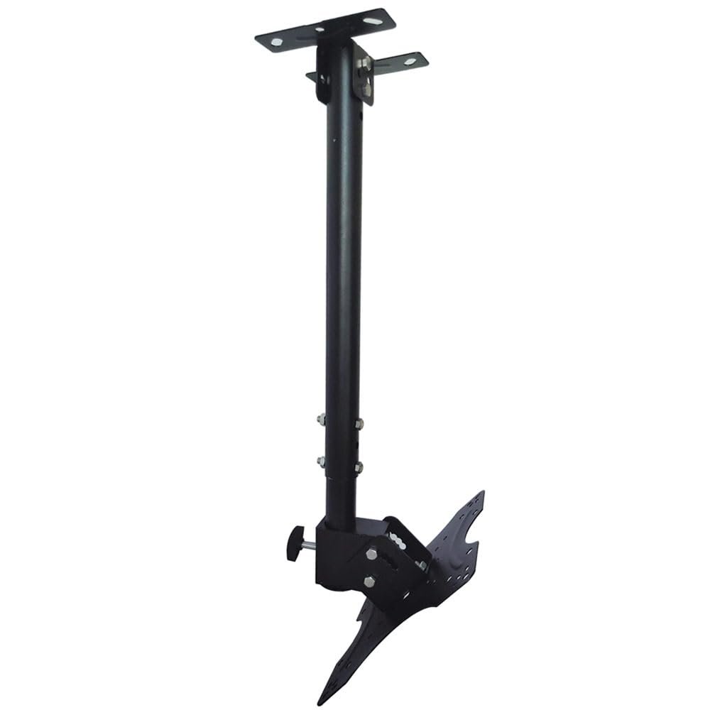 Yuarisx Adjustable Ceiling TV Wall Mount Bracket Compatible with 14-42" Plasma LCD LED Monitor Flat Panel Screen Displays Tilt/ 360 Swivel