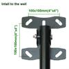 Yuarisx Adjustable Ceiling TV Wall Mount Bracket Compatible with 14-42" Plasma LCD LED Monitor Flat Panel Screen Displays Tilt/ 360 Swivel view 2