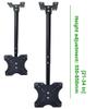Yuarisx Adjustable Ceiling TV Wall Mount Bracket Compatible with 14-42" Plasma LCD LED Monitor Flat Panel Screen Displays Tilt/ 360 Swivel view 4
