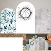 afoloa Painting Arch Backdrop Stand Covers for Parties Chiara Arched Fabric Cover Boy Sports Birthday Party Decorations Props(3x5ft) view 2