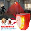 Solar Motion Sensor Alarm Outdoor: Solar Security Alarm Lights with Dog Barking & Gunshot Sound, 129db Loud Noise Maker, Strobe Light Warning Lamp with USB Cable, for Home, Villa,Farm,Barn,Yard view 2