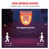 Solar Motion Sensor Alarm Outdoor: Solar Security Alarm Lights with Dog Barking & Gunshot Sound, 129db Loud Noise Maker, Strobe Light Warning Lamp with USB Cable, for Home, Villa,Farm,Barn,Yard view 3