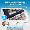 GOWENIC Mini 1080P Camera, Indoor Surveillance Camera with Motion Detection Night Viewing Function, for Surveillance, Supports Loop Recording, Inserting view 3