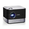 3-in-1 Projector 4K Supported, AURZEN BOOM 3 Smart Projector with WiFi and Bluetooth, 3D DoIby Audio & 36W Speakers, Auto Focus & Keystone, NetfIix Official 500 ANSI Home Outdoor proyector, Black view 1
