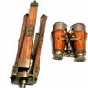 Binocular Brass Stand Tripod Telescope Nautical Antique Wooden Marine Table Standing Top Style Decorative Gift view 1