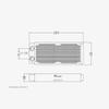 8CM 80MM Copper Radiator Water Cooling Cooler Heat Exchanger (80X2RC-TN) view 2