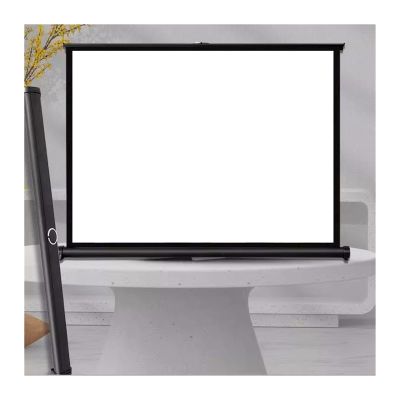 Projection Screen Portable, Projector Movies Screens For Home Theater, 20/30/40/50inch Screen & Manual Pull Down Projector Screen For Presentation Education Public Display ( Color : 4:3 , Size : 40inc