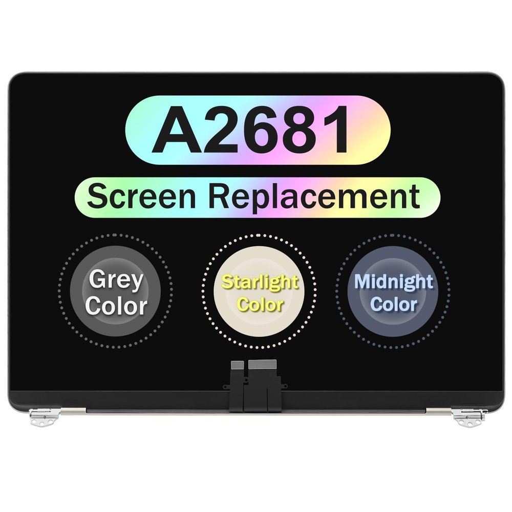 13.6" Screen Replacement Assembly for MacBook Air A2681 2022 M2 EMC 4074 MLXW3LL/A MLY33LL/A MLY43LL/A MLY03LL/A LCD Display Panel 2560X1664 (Midnight)