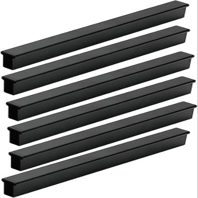 BAZAC 6 Pieces Kitchen Cabinet Door Handles Aluminum Alloy Drawer Handles Drawer Pull Handles Kitchen Handles Furniture Handle Furniture Hardware Screws Included -Hole Centers:192mm