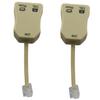 LQ Industrial 2pcs 1 Line Filter, in-line Splitter Filter for Removing Noise and Other Problems from Related Telephone Lines view 1