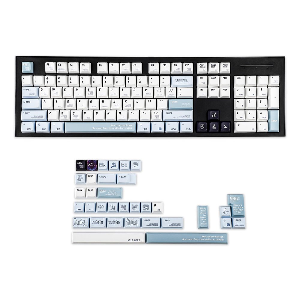134 MDA 1.6mm Thickness PBT Dye Sub Programmer Keycaps for TKL 61 64 68 75 87 96 104 GMMK MX Keyboard