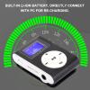 Clip MP3 Player, 0.8 Inch LCD Digital Display, Metal Clip Design MP3 Player with 3.5mm Earphone, Support Memory Card Portable Music Player view 3