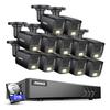 ANNKE Security System, 3K Lite 5MP 16 Channel DVR with 12 pcs 3K Built-in Mic Cameras with Smart Dual Light, IP67, Color Night Vision, AI Human/Vehicle Detection for Home/Business, 2TB Hard Drive view 1
