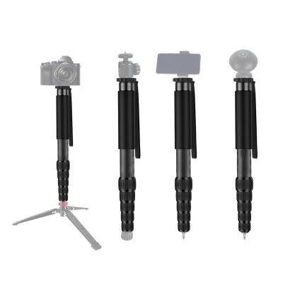 Camera Monopod, Portable Compact Lightweight Travel Monopod for Camera, Adjustable Camera Monopod Walking Stick with Rubber Foot Pad for Travel Hiking Climbing