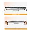 VBLL Reinforced Microphone Mic Cable Cord Wire for APX6000 APX7000 APX8000 XPR6350 XPR6550 XPR7550 XPR7350e XPR7550e XPR7580e PMMN4025A PMMN4025 PMMN4024 PMMN4024A (3 Pieces) view 2