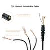 VBLL Reinforced Microphone Mic Cable Cord Wire for APX6000 APX7000 APX8000 XPR6350 XPR6550 XPR7550 XPR7350e XPR7550e XPR7580e PMMN4025A PMMN4025 PMMN4024 PMMN4024A (3 Pieces) view 4