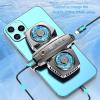 Cell Phone Cooler Low Noise Dual Core Semiconductor Cooling Fan for Playing Games Live Streaming view 2