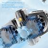Cell Phone Cooler Low Noise Dual Core Semiconductor Cooling Fan for Playing Games Live Streaming view 4