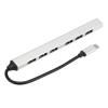 USB C Hub 7 Ports, USB C to USB Hub with 7 USB 3.0, Aluminum USB C Adapter, 5Gbps Transmission Speed, Port Expander for PC, Laptop, Flash Drive, Mobile HDD view 1